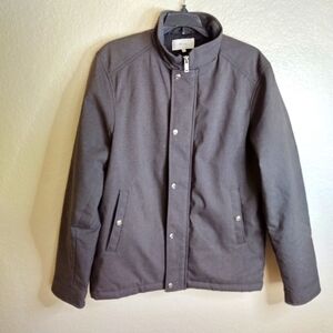 Reiss men's full zip short grey jacket sz L